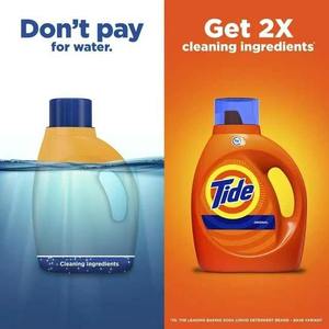 Tide Original HE, 25 charges de détergent à lessive liquide, original, 37 floz - Product Image 4