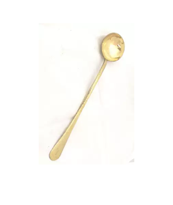 Cuillère à soupe en laiton de conception fantastique pour ensemble de couverts de cuillère à dîner polie en or pièce de conception à un coût raisonnable - Product Image 1