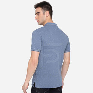 Diseño personalizado de los hombres para la camiseta del Polo de manga corta transpirable en el patrón sólido hecho en Pakistán-220 gramos de tela de color liso - Product Image 3