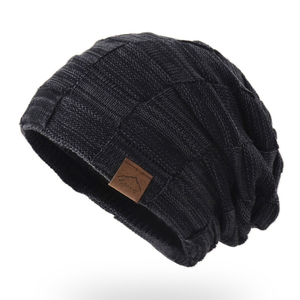 Chapeau de ski d'hiver tendance, doublé en polaire, bonnet ample pour femmes et hommes, tricot doux et confortable, chapeaux surdimensionnés chauds - Product Image 3