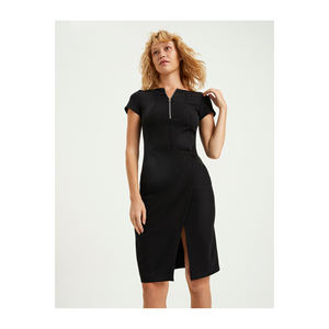 Robe de cyclisme décontractée BGN avec col zippé, sans manches, poche pour activités de plein air, modèle S23D004 - Product Image 4