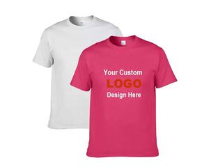 T-shirt ample uni avec option d'impression de logo personnalisé pour streetwear décontracté et promotionnel - Product Image 1