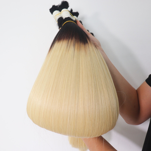 100% Cuticle Aligned Human <b>Hair</b> Extensions Bulk Raw <b>Hair</b> High Quality Factory Wholesale Super Double Drawn Bulk <b>Hair</b> Extensions - Product Image 3