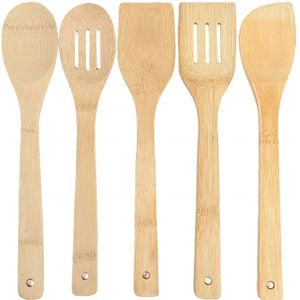 VERSATILE NATURAL TEAK Or Acacia Wooden Kitchen Utensils Set With <b>Spoon</b> Rest Wooden <b>Cooking</b> <b>Spoons</b> Set and Utensils <b>Holder</b> - Product Image 3