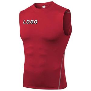 2025 vente chaude été hommes nouvelles chemises de Compression haute élastique à manches courtes Fitness vêtements de sport Rash Guard - Product Image 1
