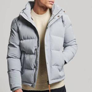 Chaqueta de Invierno Acolchada para Hombre con Logotipo Personalizado, Servicio OEM de Alta Calidad, Estilo Casual de Lona, Cuello Alto, Diseño Moderno - Product Image 3