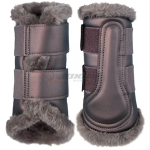 Botas de cepillado para equitación diseñadas para la comodidad Absorción de golpes Protección de tendones y fetlock Hecho en Pakistán para - Product Image 4