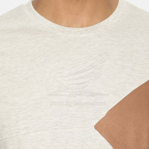 Camiseta de Verano para Hombre, Nuevo Diseño, Manga Corta, Última Moda, Informal, 100% Algodón, Color Personalizado, Transpirable, Cuello Redondo, Corte Regular - Product Image 3