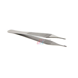 Fórceps de acero inoxidable quirúrgico Adson marrón 7x7 dientes dentados herramientas dentales médicas fórceps de tejido Adson-instrumentos quirúrgicos - Product Image 6