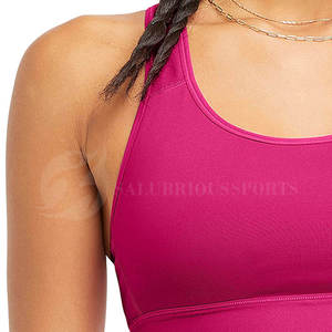 Sujetadores deportivos clásicos para mujer, venta al por mayor, correas entrecruzadas, sujetador de Fitness de Color personalizado frontal antibacteriano, precio razonable, 2025 - Product Image 5