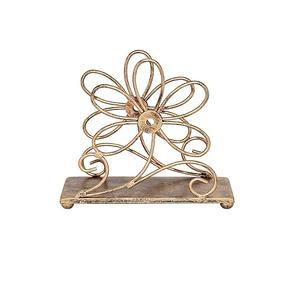 Porte-serviettes en métal couleur or rose de qualité pour la cuisine, la vaisselle et le tissu à prix acceptable - Product Image 1