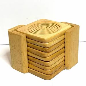 Posavasos de madera de olivo De Venta caliente para uso en posavasos de cocina y restaurantes con soporte - Product Image 4