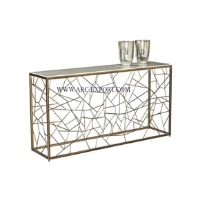 Vente en gros d'usine de table console en métal pour la maison dernière conception de table console en métal de grande taille faite à la main prix compétitif - Product Image 6