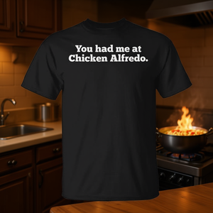 <b>Chicken</b> Alfredo Pasta Lover T-Shirt Fettuccine Parmesan T-Shirt for Pasta Enthusiasts Promotional <b>Gift</b> - Product Image 2