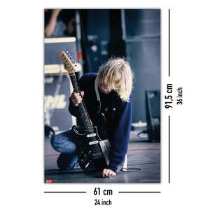 Póster moderno de Nirvana sobre lienzo con marco negro - Product Image 4