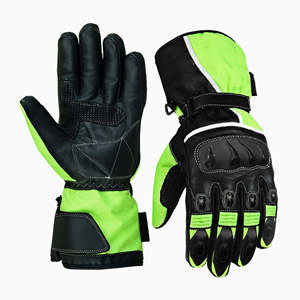 Guantes de Motociclismo de Cuero Impermeables con Pantalla Táctil, Guantes Deportivos de Dedo Completo para Exteriores - Product Image 4