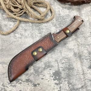 TLYML01 Coltello da Caccia Resistente a Lama Fissa Full Tang con Spessore di 6MM per Bushcraft nella Giungla in Acciaio Inox 440 con Fodero in Pelle - Product Image 2