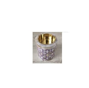 Portavelas decorativo de lujo con incrustaciones de hueso, artesanías con incrustaciones de hueso hechas a mano, elegante portavelas con luz de té - Product Image 6