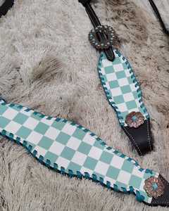 Lujo de alta calidad personalizado Premium Western Horse Headstall pecho Collar hecho a mano Rhinestone precio asequible Halter cuero - Product Image 3