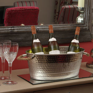 Classy Oval Antique Hammered Copper <b>Wine</b> Tub New Modern Design High Quality Usage Indoor Outdoor Restaurant Hotel Wholesale - Product Image 6