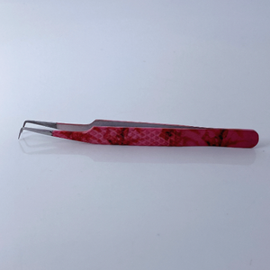 Pince à cils avec logo personnalisé le plus vendu Outil en acier inoxydable en vrac de marque privée avec outil d'extensions de cils à pointe pointue - Product Image 3