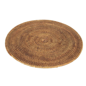 Napperons en rotin festonné rond tissé à la main tapis naturels pour décor de Table de mariage approvisionnement en gros - Product Image 2