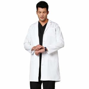 Diseños personalizados uniformes de laboratorio de hospital médico blanco Color blanco con cremallera hasta Doctor enfermera batas de laboratorio transpirables - Product Image 1