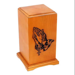 Urnas de Cremación de Madera Modernas para Adultos, Urnas Hechas a Mano para Hombre y Mujer, Urnas Decorativas - Product Image 1