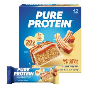 Pure <b>Protein</b> Caramel Churro <b>Protein</b> Bars – 20g <b>Protein</b>, 3g Sugar, 190 Calories (12 count) - Product Image 4