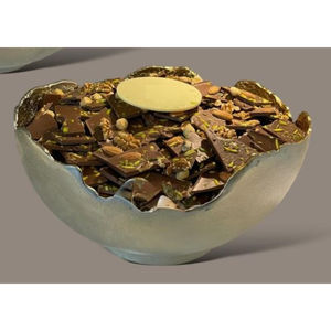 Attrayant bol en métal doré dessus de table bol à chocolat décoratif Dessert affichage bol à chocolat pour les mariages et les anniversaires - Product Image 6