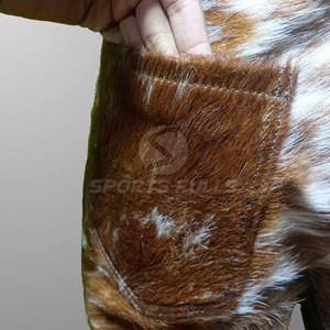 Moda Hair-on Hide Pants Mens Hecho a mano Exótico Look Premium Hecho a mano Hair-on Cowhide Pants - Product Image 4