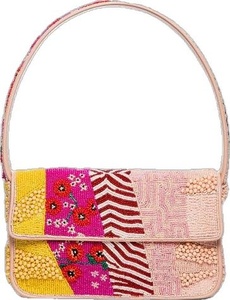 Sac à bandoulière géométrique coloré fait main de qualité supérieure, sac à main en tissu perlé artisanal, sac à main personnalisé tendance pour femmes 2026 - Product Image 5