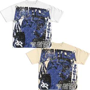 เสื้อยืดคอกลมสำหรับผู้ชายแบบคลาสสิกผ้าฝ้าย100% พิมพ์ลายย้อมสีล้วนสำหรับฤดูร้อนฤดูใบไม้ร่วงมีให้เลือกหลายสี - Product Image 2