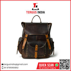 Sac à dos en cuir personnalisé écologique disponible à prix compétitif depuis l'Inde - Product Image 2