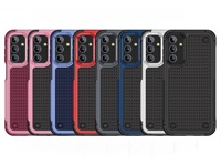 Étui de protection antichoc robuste en TPU+PC avec support intégré et design anti-chute coloré pour téléphone portable A16 5G A54