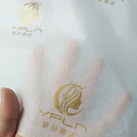 Papier de soie personnalisé avec logo, dorure à chaud, argenté, pour emballage de fleurs, cadeaux, vêtements, bijoux, emballage de boutique