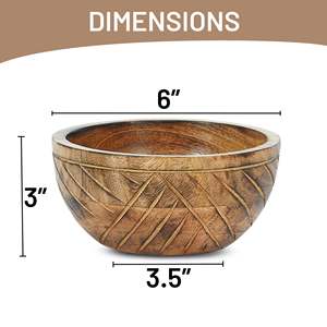 Bols décoratifs en bois de manguier - Product Image 1