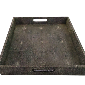 Wholesale Rectangle Shagreen Faux Decorative Serving <b>Tray</b> Coffee Table Room Decor <b>Trays</b> - Product Image 6