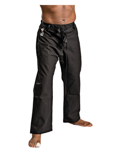 Pantalones de Karate de peso pesado Negro, blanco o camuflaje 100% algodón 12oz Cintura con cordón tradicional - Product Image 1
