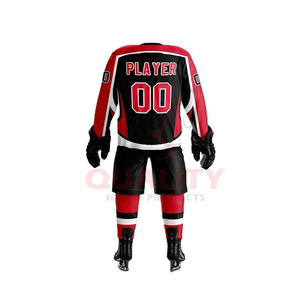 Ensemble d'uniformes de hockey sur glace haute performance comprenant un maillot et un pantalon en tissu respirant pour plus de confort et de mobilité à vendre - Product Image 3