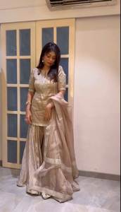 Mejor Precio, Mejor Calidad, Vestido Tradicional Salwar Kameez de Tela Suave para Fiestas y Recepciones, Largo hasta la Rodilla, Disponible en Tallas Grandes - Product Image 2