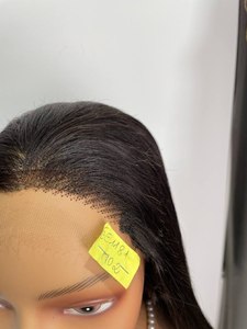 Pelucas delanteras de encaje recto negro Cabello humano sin pegamento Full HD Peluca frontal transparente Proveedor al por mayor Proveedor de cabello vietnamita crudo - Product Image 2