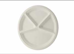 Assiettes de bagasse de canne à sucre biodégradables de 9 pouces de haute qualité vaisselle jetable compostable écologique fournisseur en gros en vrac - Product Image 4