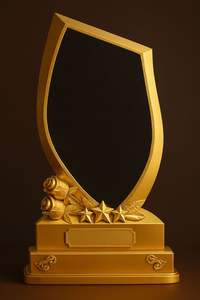 Brilla como una estrella con este premio geométrico de oro. Calidad premium disponible a precios de mayorista. - Product Image 2