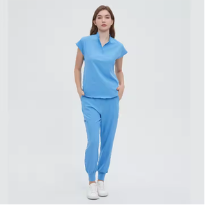 Conjunto de alta calidad para mujer, con cuello en V Top, uniforme para correr de Yoga, conjuntos para correr, uniformes médicos de enfermería - Product Image 6