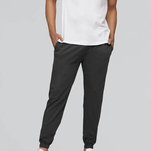 Joggers lavados de secado rápido grises para hombre de alta calidad, pantalones transpirables para hombre, puños acanalados con bolsillo, venta al por mayor - Product Image 4