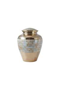 Handcrafted Urn for Human Ashes | Premium <b>Memorial</b> <b>Keepsake</b> | Premium Adult brass Urn <b>Box</b> - Product Image 5