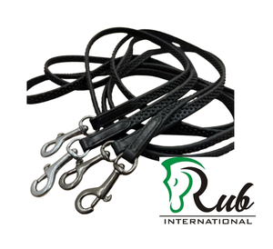 Tapón de agarre de goma pesada multicolor de 16mm con ajuste de latón Riendas de goma internacionales para productos de caballos - Product Image 4