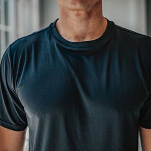 Camiseta Deportiva para Hombre, Cuello Redondo, Ajuste Muscular, Alta Elasticidad, Mezcla de Spandex, para Entrenamiento, Ropa Deportiva para Exteriores - Product Image 6