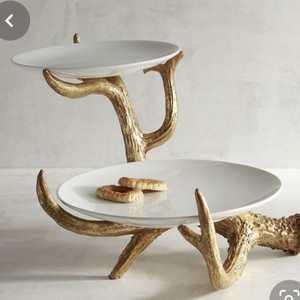 ขาตั้งเค้กดีไซน์เขากวางวินเทจสุดหรู สำหรับตกแต่งงานแต่งงาน งานเลี้ยง โรงแรม และเป็นของประดับตกแต่งโต๊ะ - Product Image 1